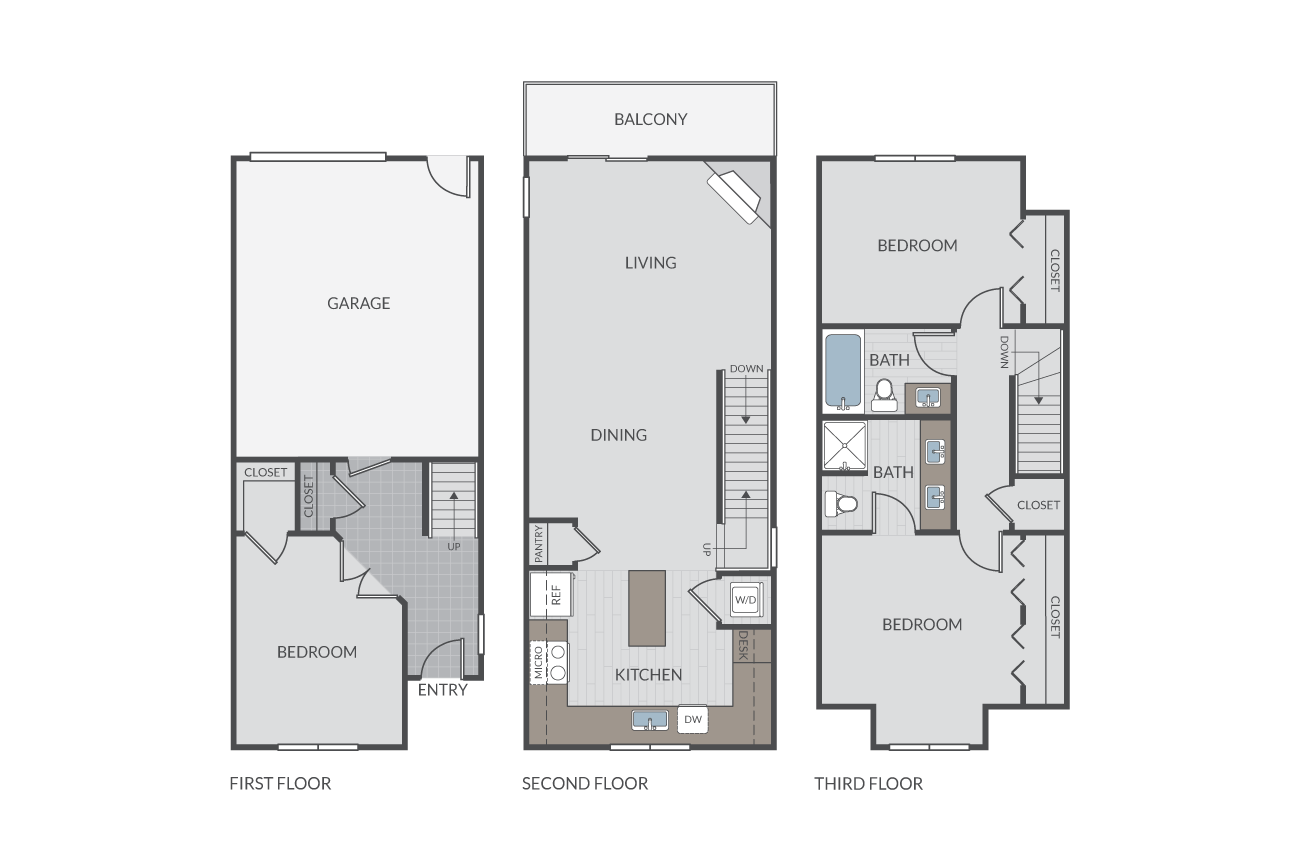 Lupine Townhome floor plan